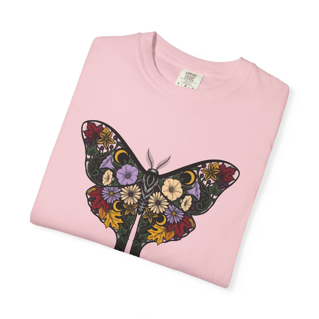 Butterfly Flower Shirt Nature Plants Gift Women Floral Tee Butterfly T-Shirt Outdoors Enthusiast Botanical Tshirt Floral Graphic Retro