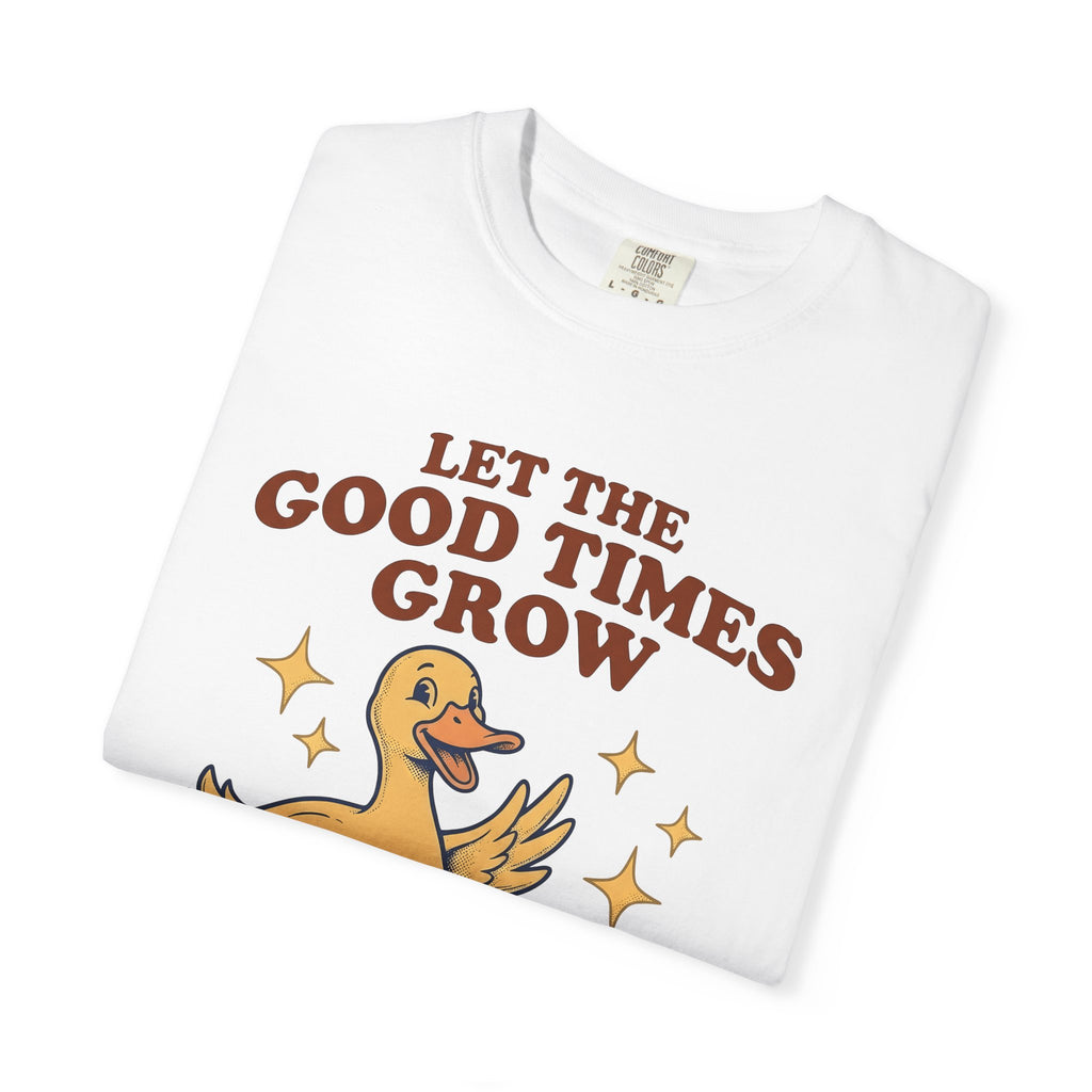Duck Garden Decor Shirt Gardening Pets Gift Women Farmhouse Tee Duck Statue T-Shirt Gardener Enthusiast Rustic Tshirt Animal Graphic Doodle