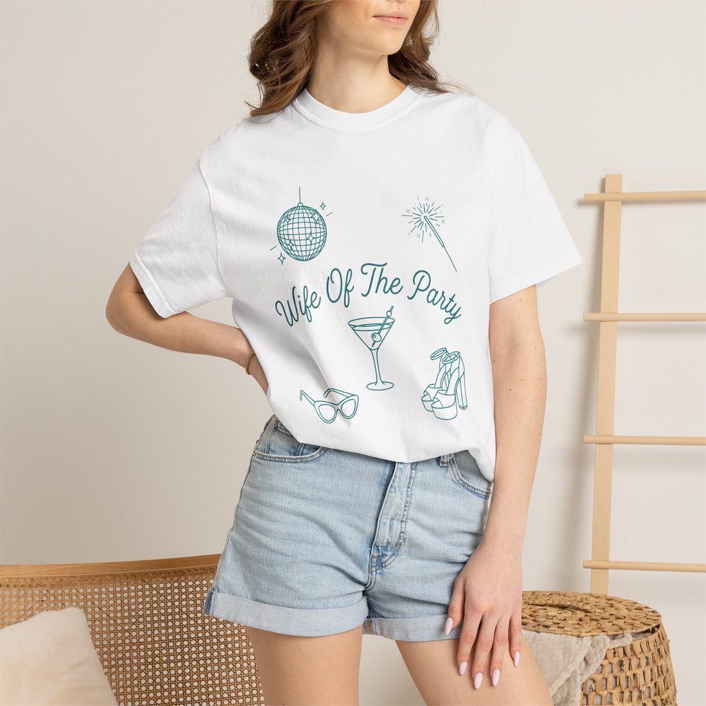 Beverage Glass Shirt Party Reception Gift Women Cartoon Tee Glassware T-Shirt Partygoer Fan Tumbler Tshirt Wedding Graphic Doodle Party Ball