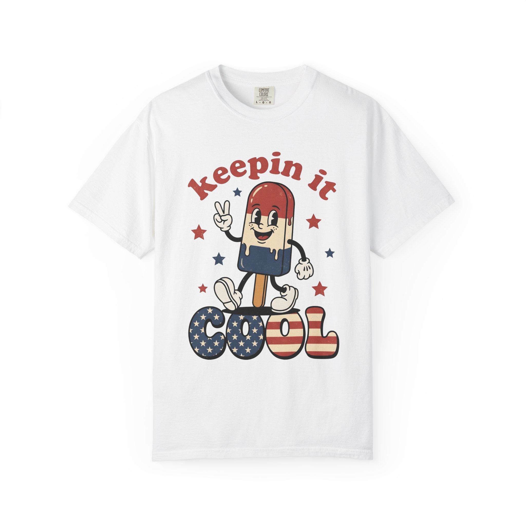 Popsicle Figure Shirt 4th Of July Freedom Gift Women Graphic Tee Ice Pop T-Shirt Patriot Fan Graphic Tshirt Liberty Graphic Classic Twinkles