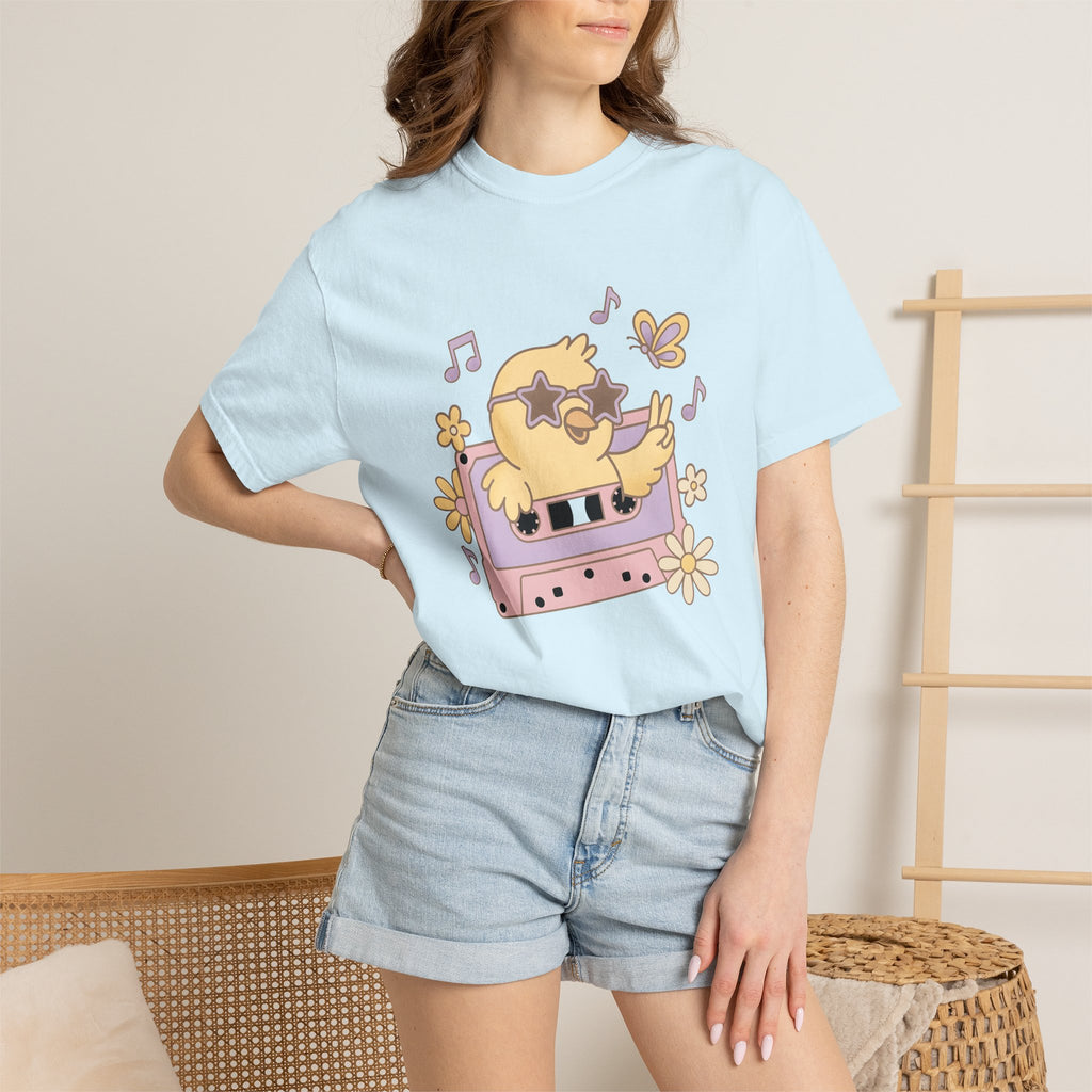 Baby Chick Tape Shirt Easter Nature Gift Women Sweet Tee Chick Tape T-Shirt Easter Fan Hatching Graphic Old School Bloom Tshirt