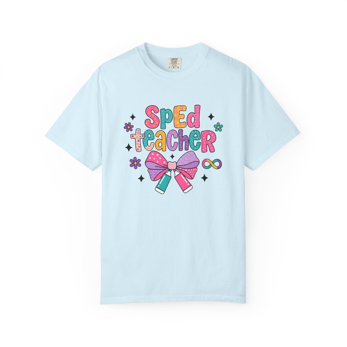 Ribbon Tag Shirt Teacher Classroom Unisex Gift Fun Illustration Tee Label