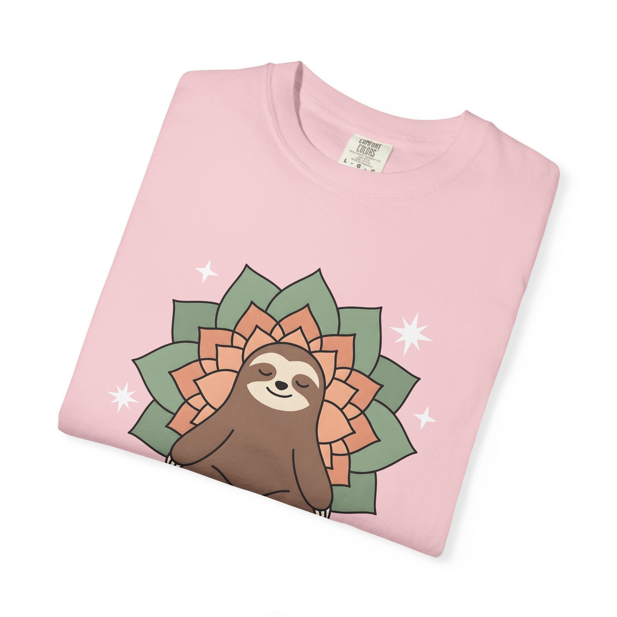 Slow Yoga Shirt Yoga Calm Gift Women Playful Tee Yin Yoga T-Shirt Yoga Enthusiast Fun Tshirt Serene Illustration Sleek Design Tshirt