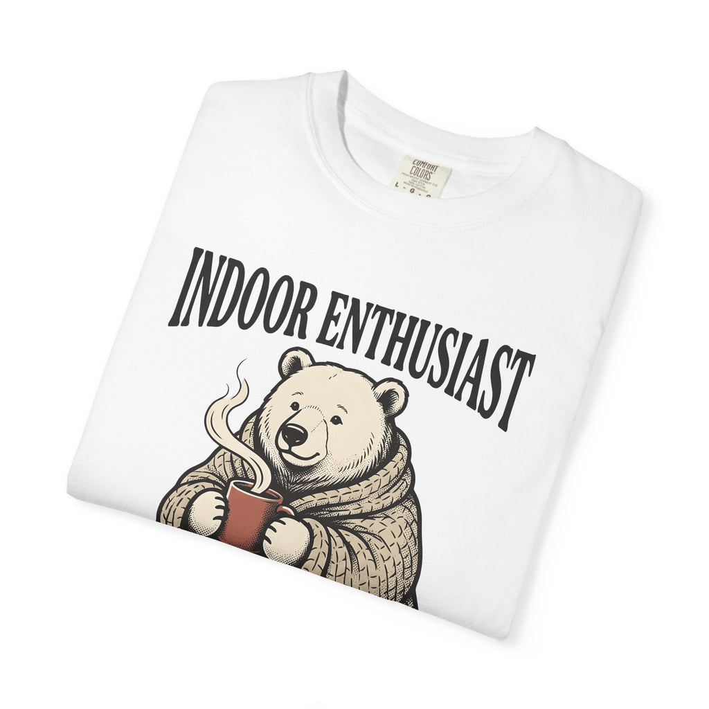 Bear Latte Shirt Funny Shy Gift Women Retro Tee Coffee T-Shirt Humor Fan Vintage Tshirt Introvert Graphic Doodle Throw Tshirt