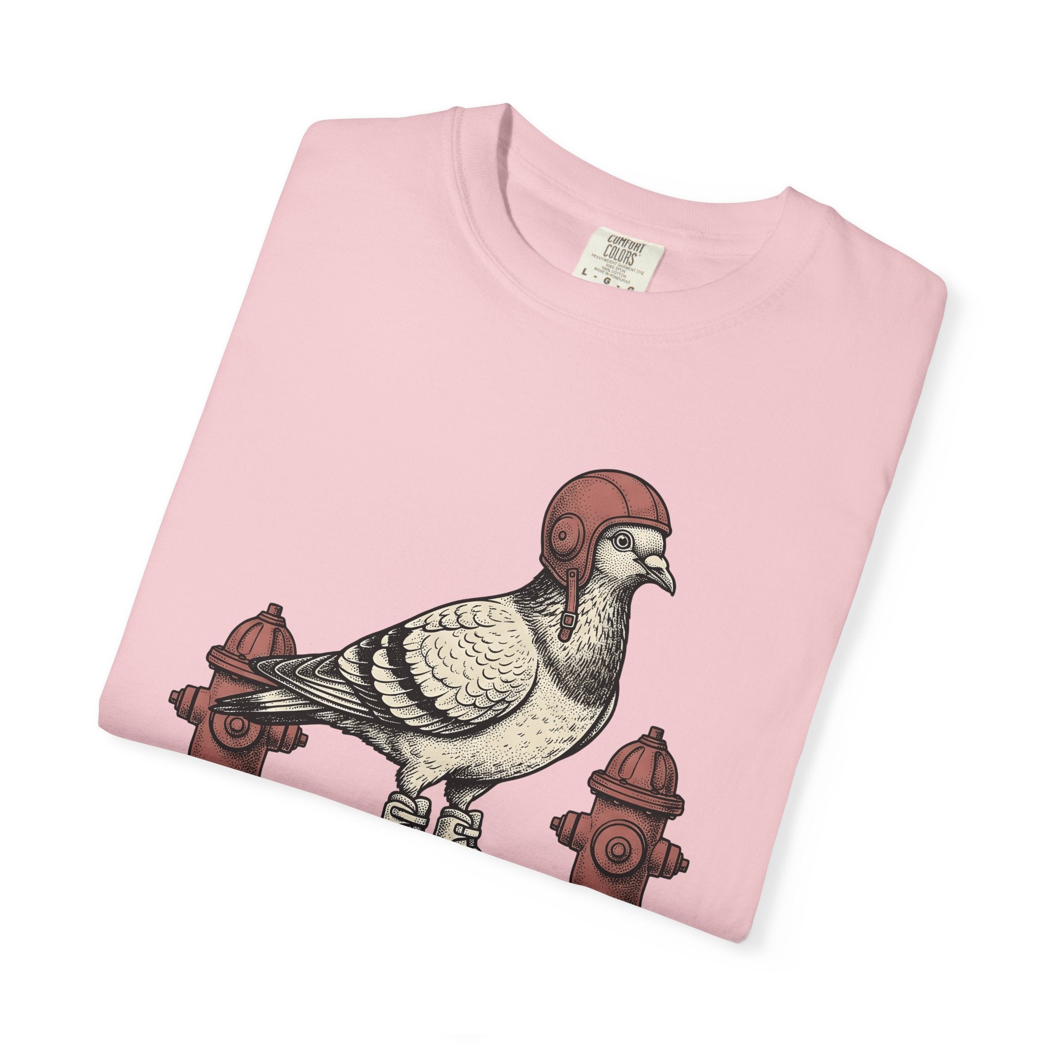 Roller Skating Dove Shirt Funny Pet Gift Women Classic Tee Roller Skate T-Shirt Humor Fan Retro Tshirt Animal Graphic Doodle Water Hydrant