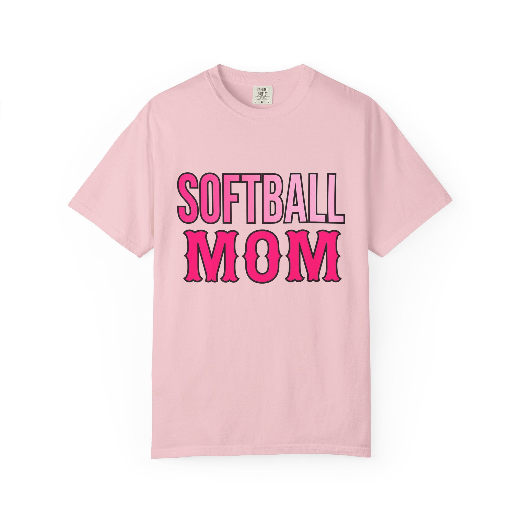 Athletic Mom Shirt Moms Baseball Gift Women Solid Tee Fitness Mom T-Shirt Mom Enthusiast Bold Tshirt Softball Graphic Vintage Pink Font