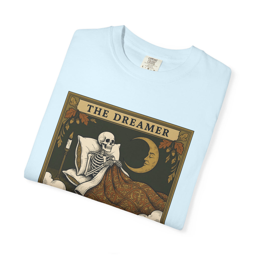 Skeleton Bed Shirt Boho Chic Gothic Gift Women Vintage Tee Bedframe T-Shirt Bohemian Fan Retro Tshirt Dark Graphic Boho Crescent Moon Tshirt