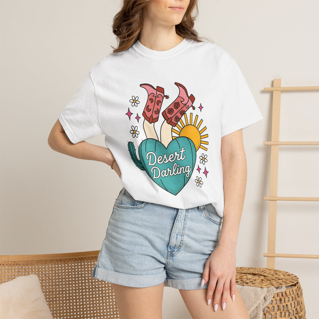 Cowboy Shoes Shirt Cowgirl Country Gift Women Sketch Tee Boots T-Shirt Rodeo Fan Cowboy Graphic Tshirt Doodle Prickly Pear Tshirt
