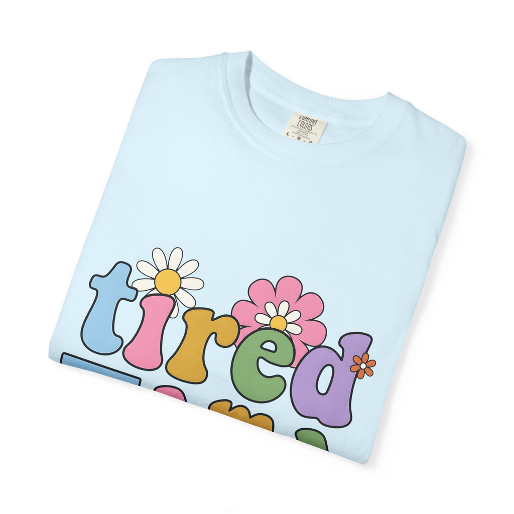 Daisy Bloom Font Shirt Moms Kid Care Gift Women Hippie Tee Floral Typography T-Shirt Motherhood Fan Boho Tshirt Childcare Graphic Old School