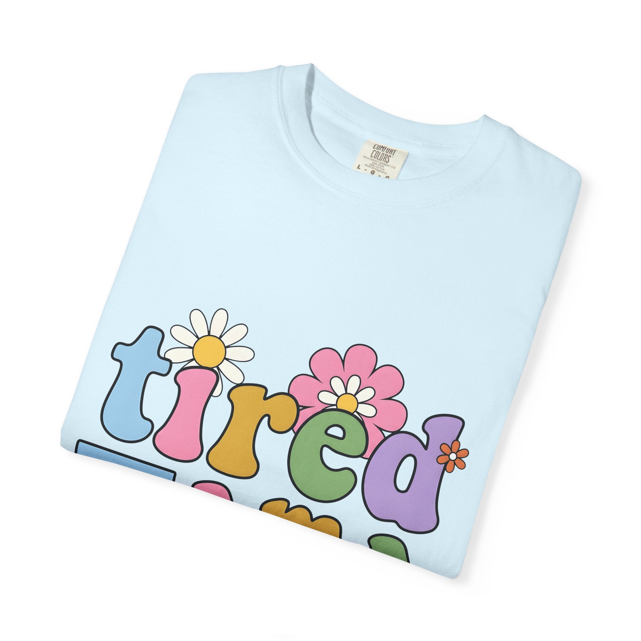 Daisy Bloom Font Shirt Moms Kid Care Gift Women Hippie Tee Floral Typography T-Shirt Motherhood Fan Boho Tshirt Childcare Graphic Old School