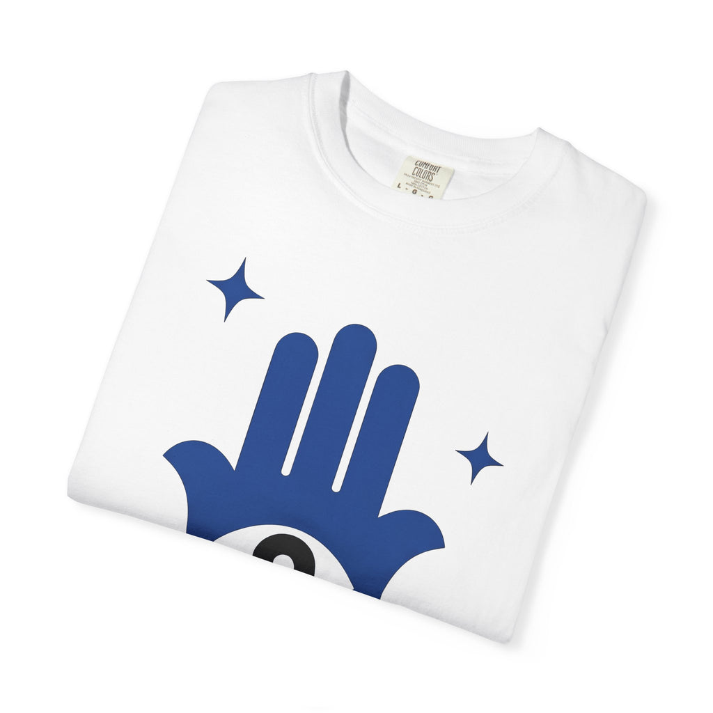 Hamsa Charm Shirt Boho Chic Mindfulness Gift Women Contemporary Tee Hand T-Shirt Bohemian Enthusiast Modern Tshirt Meditation Graphic