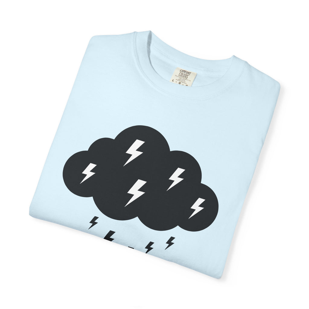Dark Cloud Shirt Boho Chic Forecast Gift Women Flat Tee Storm T-Shirt Hippie Fan Minimalist Tshirt Weather Graphic Geometric Strike Tshirt