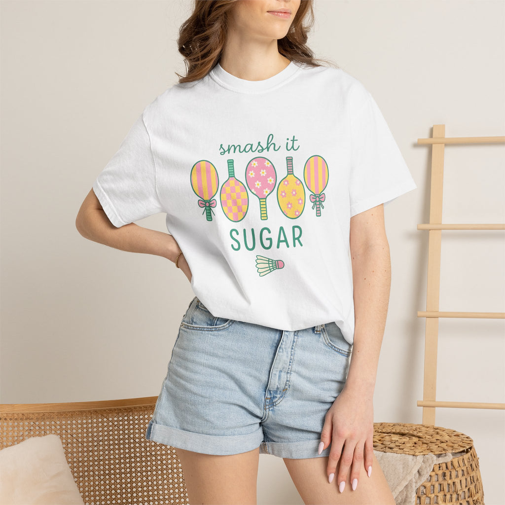 Badminton Paddles Shirt Sports Training Gift Women Charming Tee Rackets T-Shirt Athlete Enthusiast Cute Tshirt Practice Graphic Gentle Hues