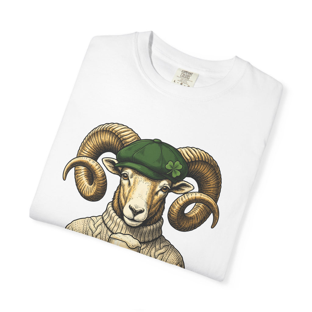 Sheep Stout Shirt St Patrick's Day Critters Gift Women Old School Tee Stout T-Shirt Patrick's Day Fan Vintage Tshirt Animal Graphic Line Art