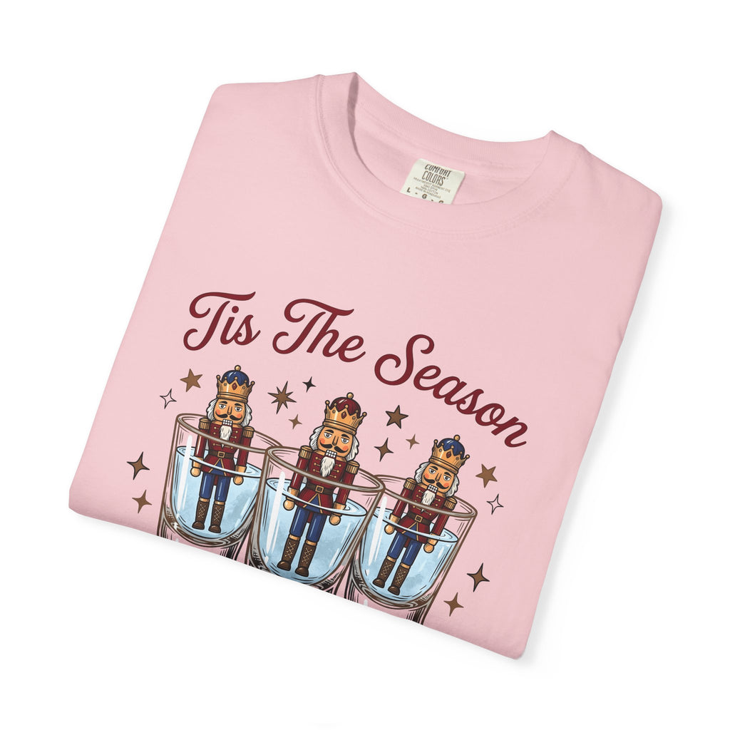 Nutcracker Booze Glass Shirt Christmas Spirits Gift Women Animated Tee Shot Glass T-Shirt Christmas Fan Cocktail Tshirt Liquor Graphic
