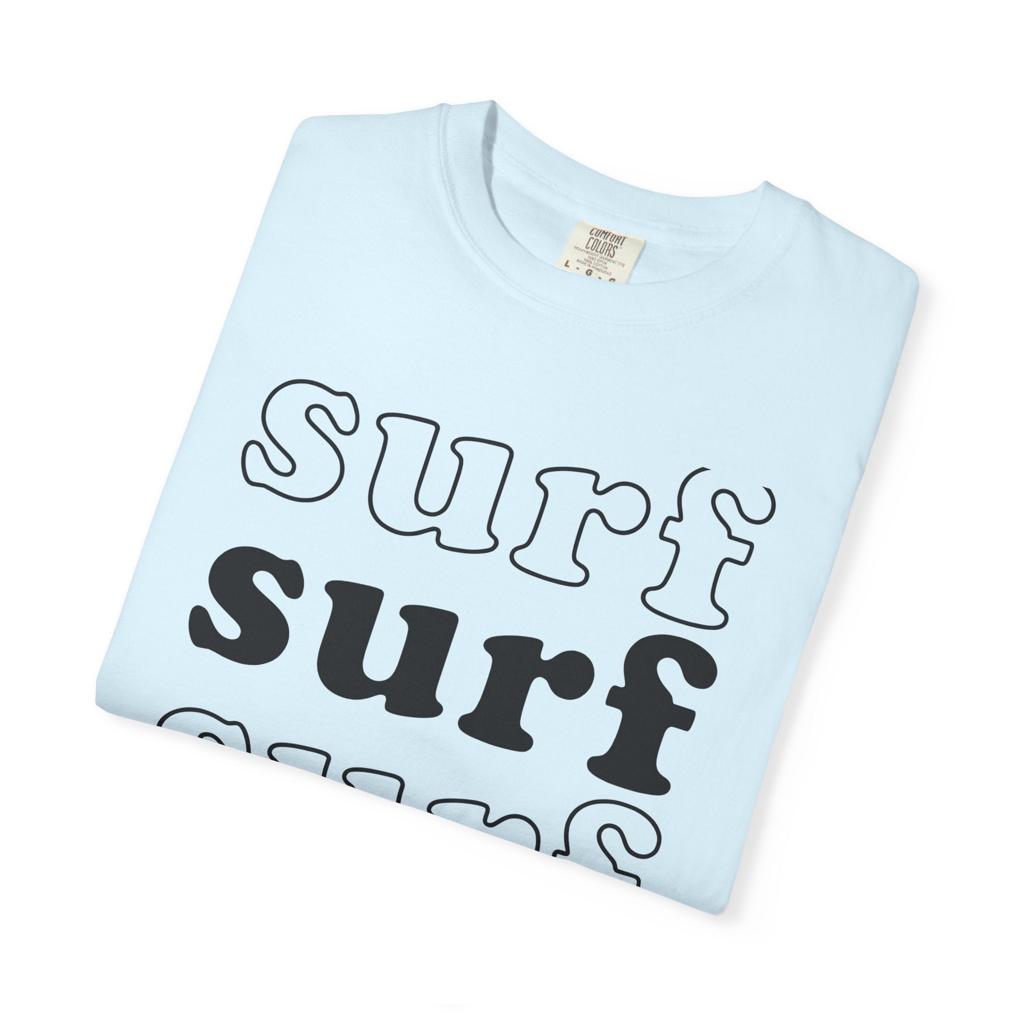 Wave Beach Scene Shirt Surfing Vacation Gift Women Bold Graphic Tee Ocean T-Shirt Surfer Fan Graphic Design Retro Palm Tree Tshirt