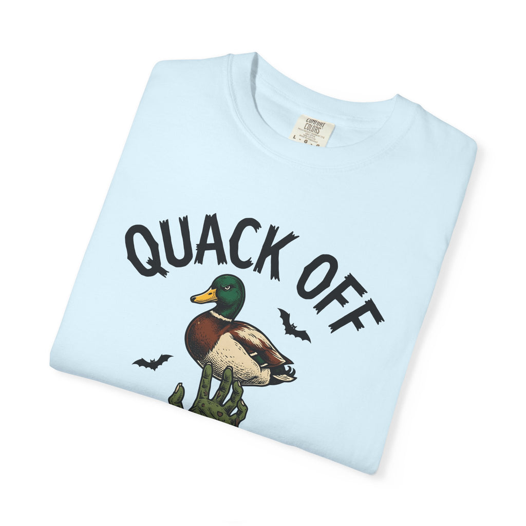 Zombie Hand Duck Shirt Halloween Animal Gift Women Comic Tee Undead Duck T-Shirt Horror Fan Creepy Tshirt Creature Graphic Vintage Bats