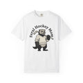 Wolverine Hockey Shirt Moms Games Gift Women Distressed Tee Hockey T-Shirt Mom Fan Vintage Tshirt Gaming Graphic Doodle Hockey Stick Tshirt
