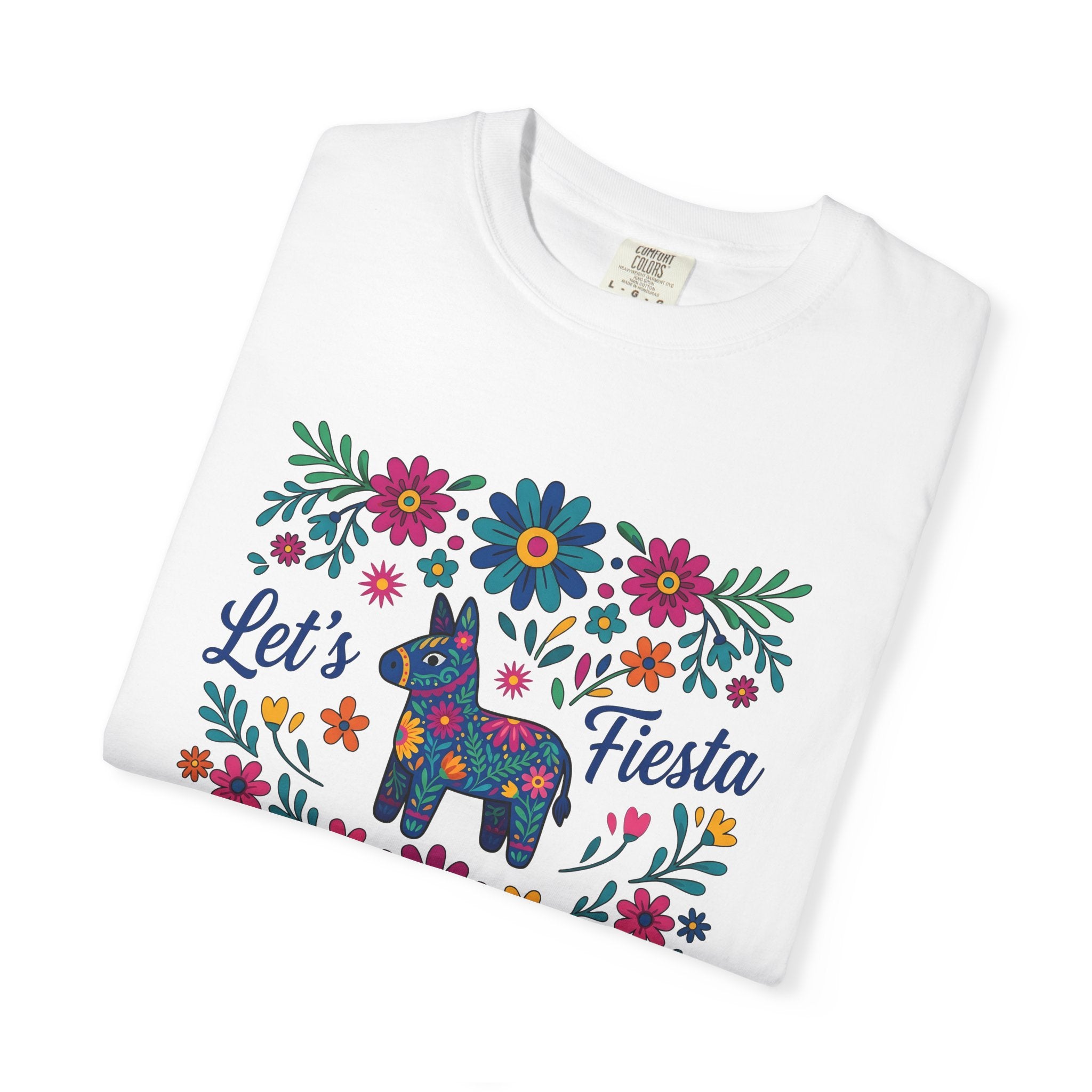 Mule Flower Shirt Fiesta Celebration Gift Women Traditional Tee Flower T-Shirt Party Fan Vintage Tshirt Festive Graphic Bold Bright Blossoms