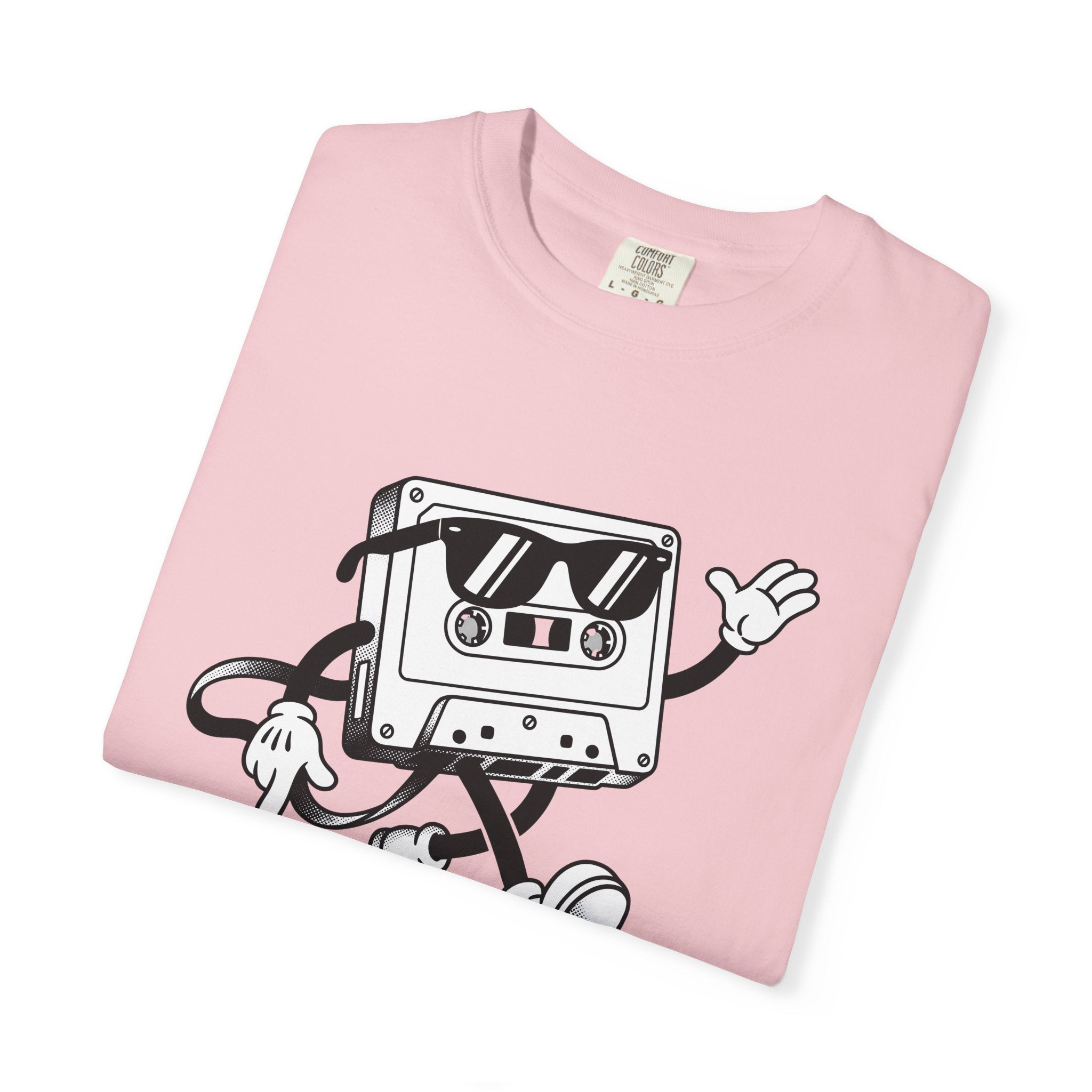 Tape Cartoon Character Shirt Vintage Audio Gift Women Comic Tee Scotch Tape T-Shirt Retro Fan Cartoon Tshirt Sound Graphic Old School Shades