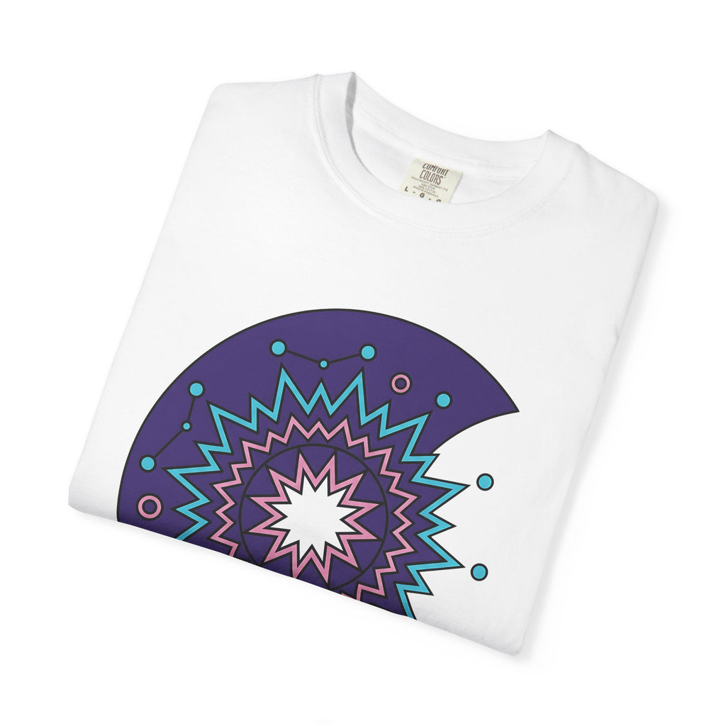 Mandala Moon Shirt Boho Chic Celestial Gift Women Geometric Tee Lunar T-Shirt Hippie Fan Tribal Tshirt Galaxy Graphic Minimalist Star Tshirt