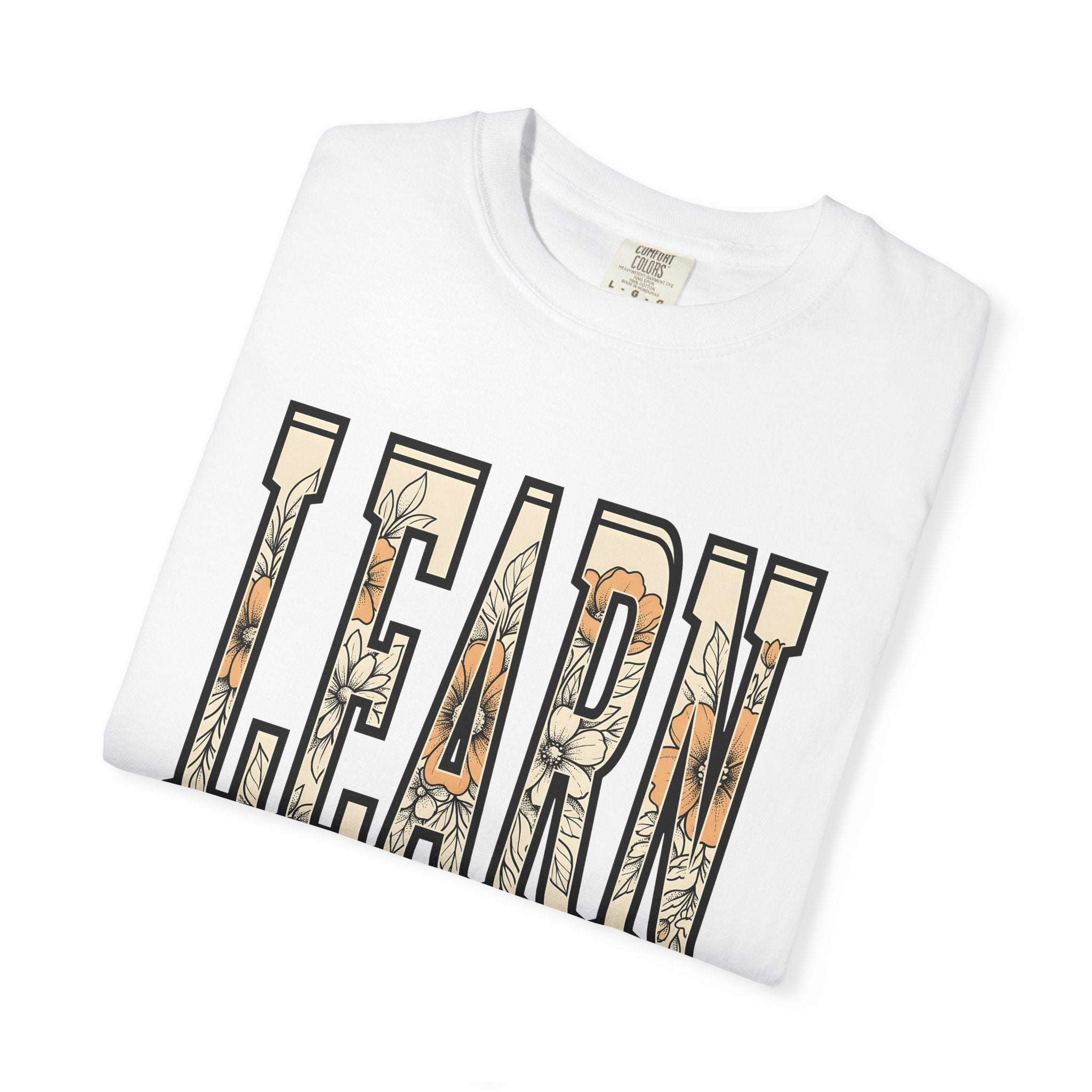 Flower Lettering Shirt Teacher School Gift Women Hippie Tee Typography T-Shirt Educator Enthusiast Bohemian Tshirt Classroom Graphic Retro