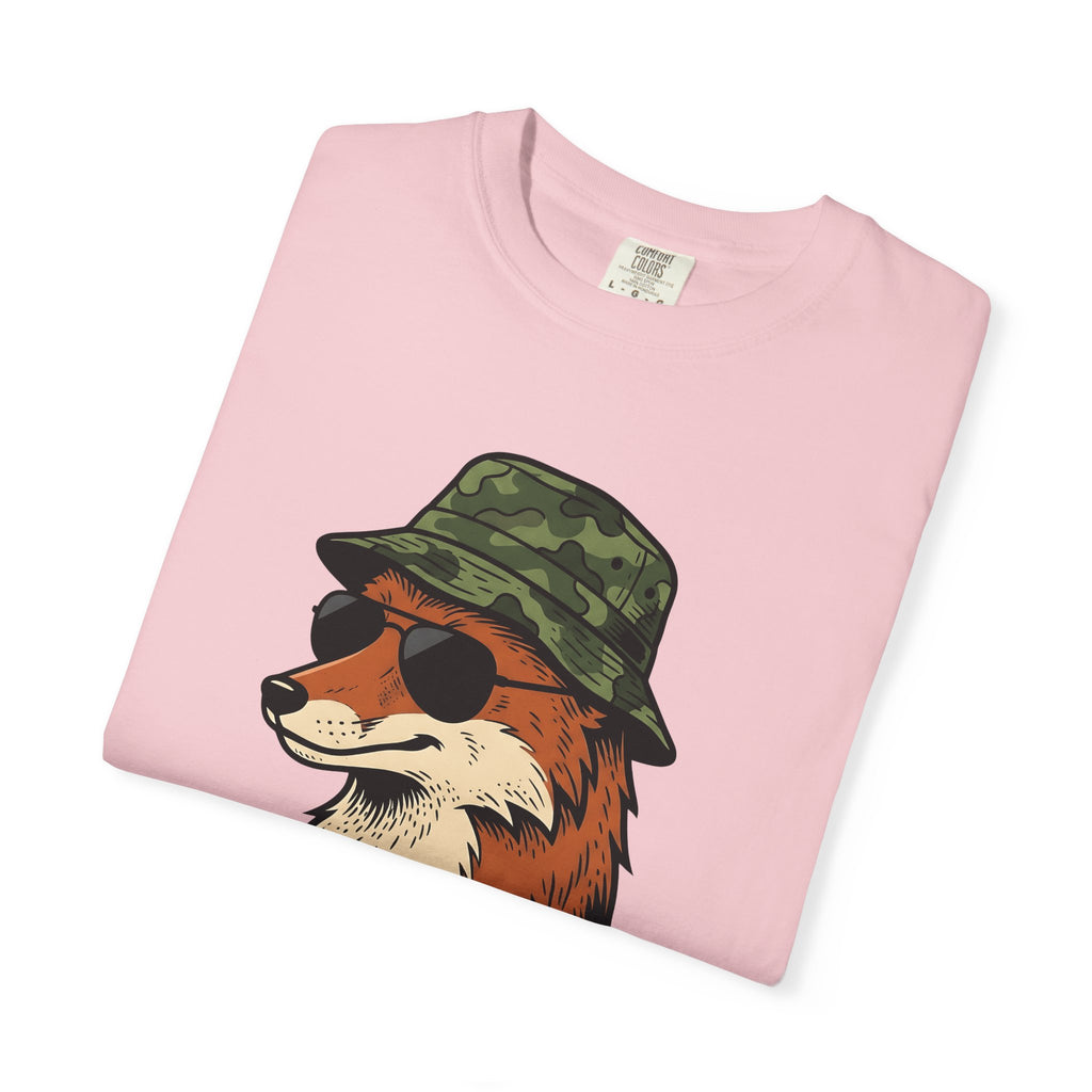 Fox Glasses Shirt Easter Fauna Gift Women Caricature Tee Spectacles T-Shirt Easter Fan Eyewear Tshirt Wildlife Graphic Old School Camo
