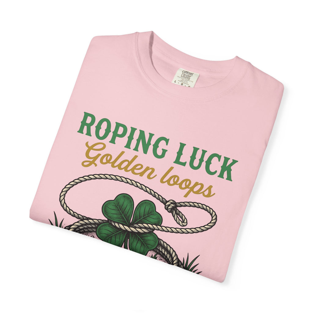 Luck Knot Shirt St Patrick's Day Ranch Gift Women Old School Tee Shamrock T-Shirt Luck Charm Fan Celtic Tshirt Farm Graphic Line Art Coin