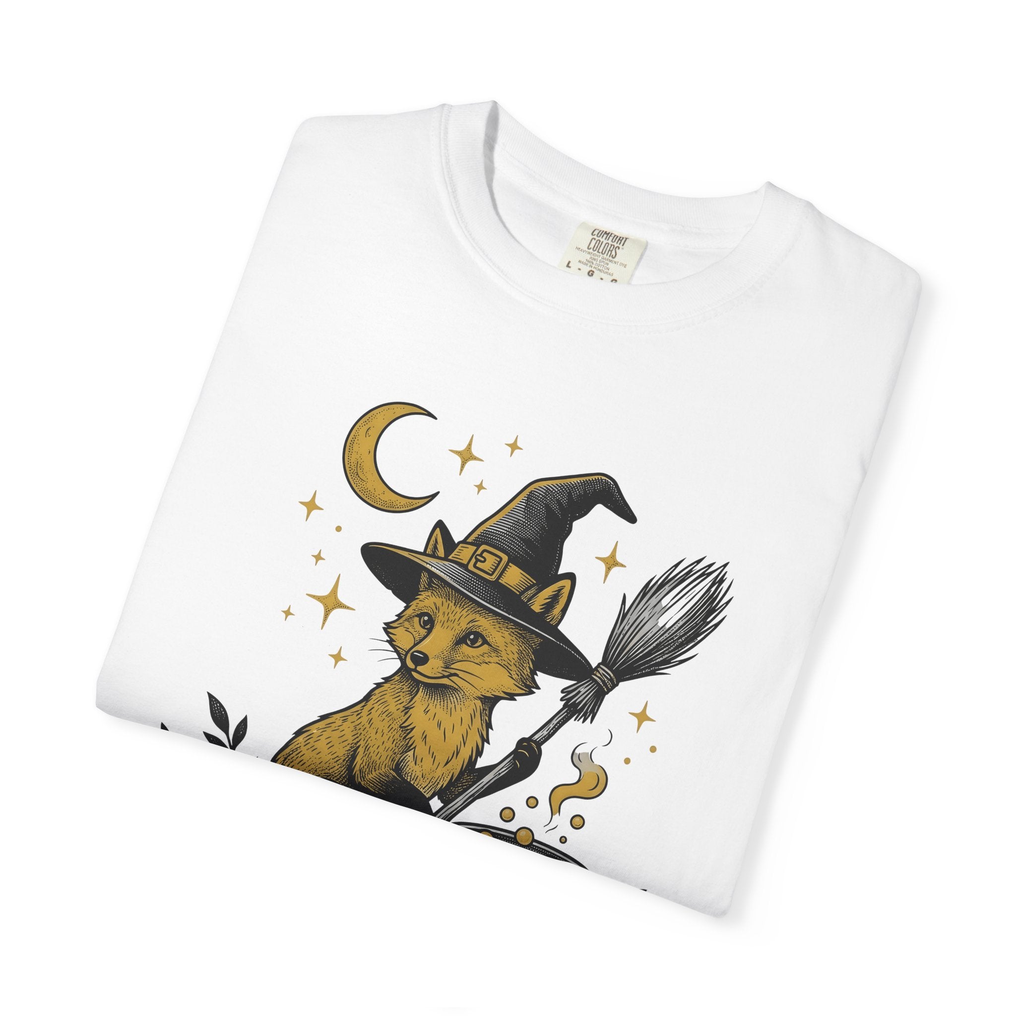 Magic Fox Shirt Halloween Creature Gift Women Retro Tee Fox T-Shirt Horror Fan Kitschy Tshirt Monster Graphic Sketch Pot Tshirt