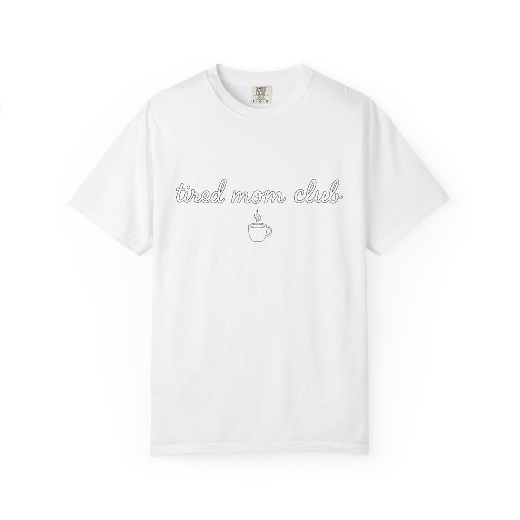 Coffee Cup Shirt Mom Coffee Gift Women Minimalist Tee Mug T-Shirt Mom Fan Simple Tshirt Caffeine Graphic Modern Steam Tshirt