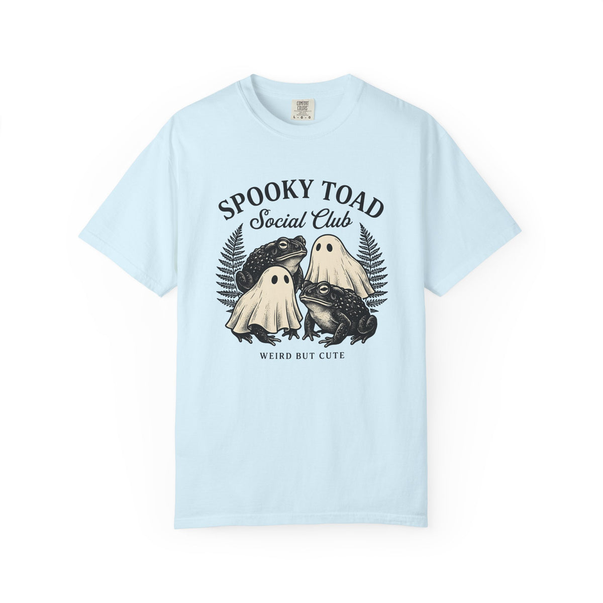 Ghost Toads Shirt Halloween Animals Gift Women Vintage Tee Toad T-Shirt Horror Fan Retro Tshirt Wildlife Graphic Hand Drawn Fern Tshirt