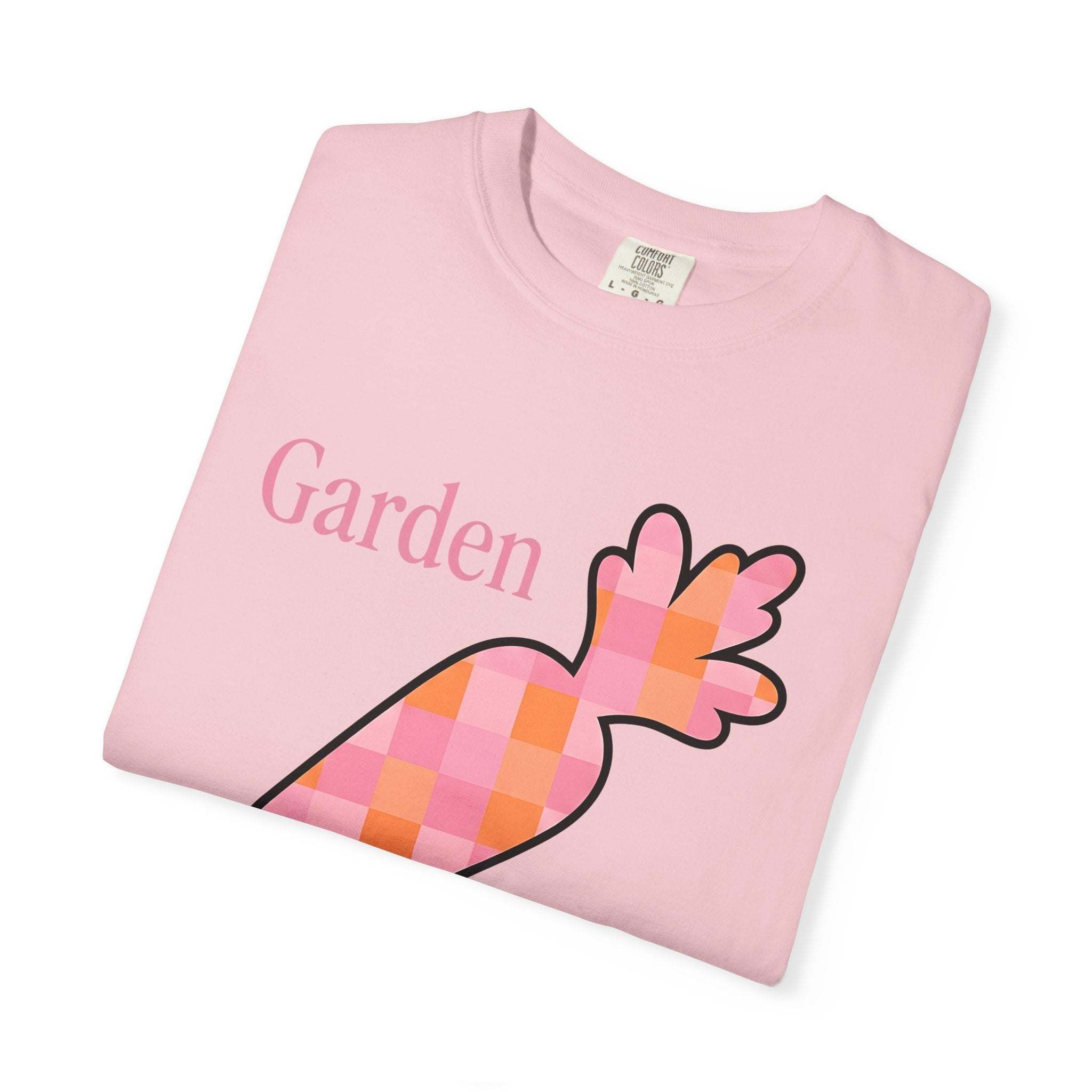 Tartan Carrot Shirt Easter Botany Gift Women Vintage Tee Carrot Top T-Shirt Easter Fan Retro Tshirt Floral Graphic Sleek Muted Plaid Motif