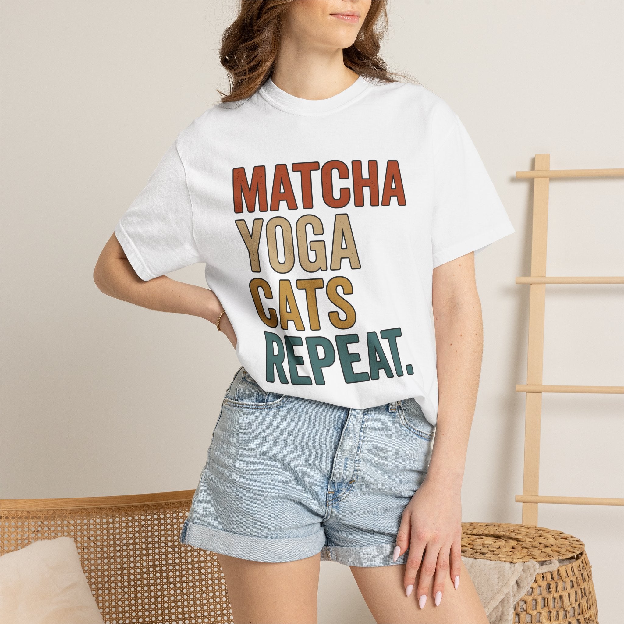 Strong Font Design Shirt Yoga Kitten Gift Women Classic Tee Typography T-Shirt Yogist Enthusiast Vintage Tshirt Cat Graphic Sleek Piled Text