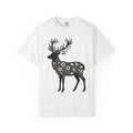Deer Floral Shirt Animals & Flowers Nature Gift Women Botanical Tee Fawn T-Shirt Wildlife Fan Botanical Art Tshirt Wilderness Graphic