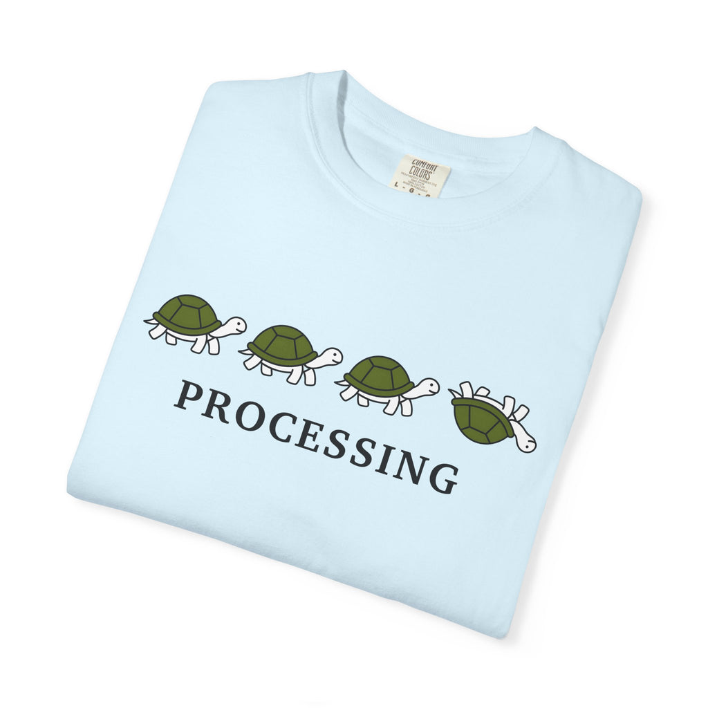 Turtle Illustration Shirt Funny Wildlife Gift Women Comic Tee Torso T-Shirt Humor Fan Cartoon Tshirt Wildlife Graphic Simple Joke Tshirt