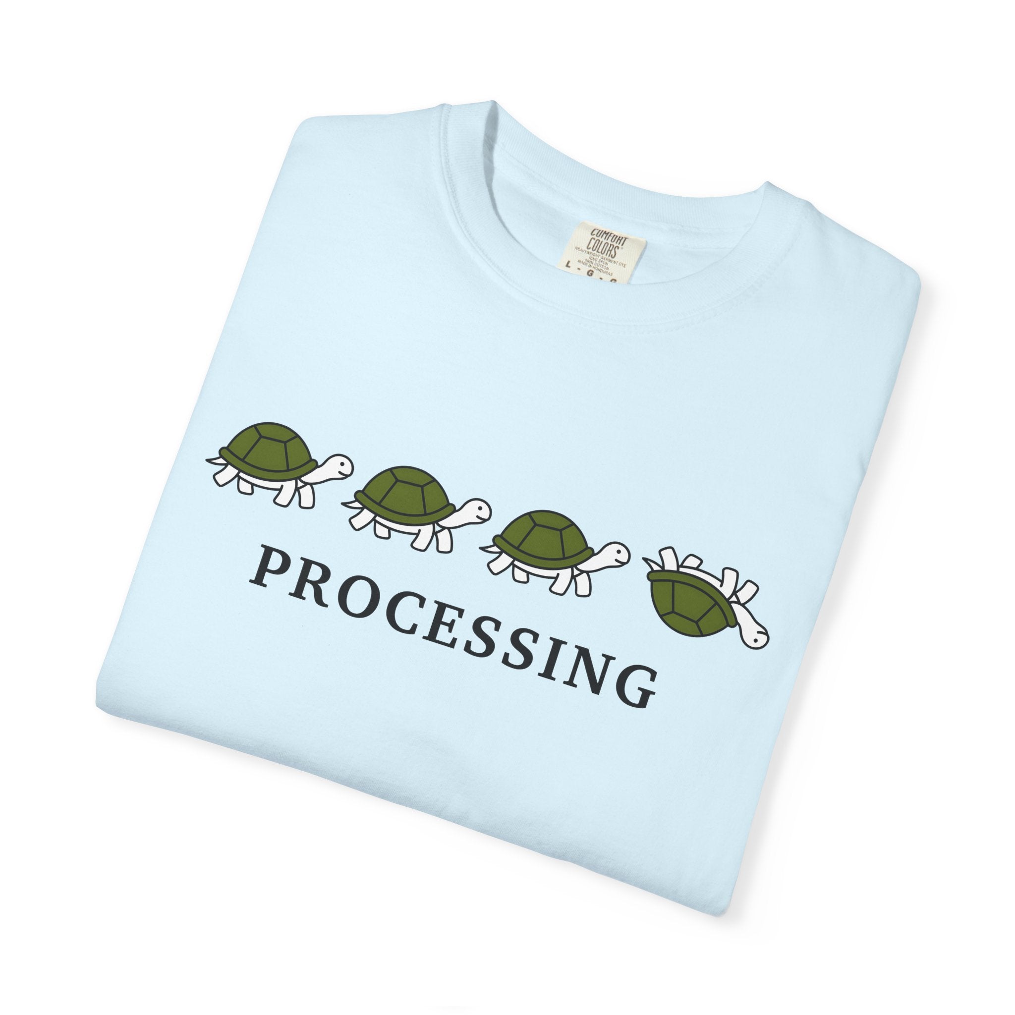 Turtle Illustration Shirt Funny Wildlife Gift Women Comic Tee Torso T-Shirt Humor Fan Cartoon Tshirt Wildlife Graphic Simple Joke Tshirt