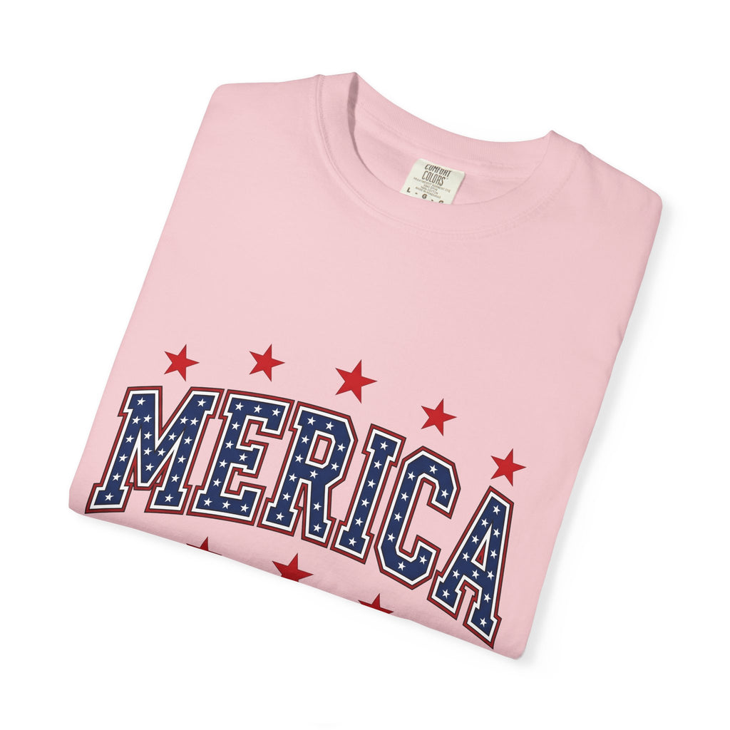 Patriotic Stars Shirt America 4Th Of July Festival Gift Women Vibrant Tee Star T-Shirt Independence Fan Colorful Tshirt Celebration Graphic