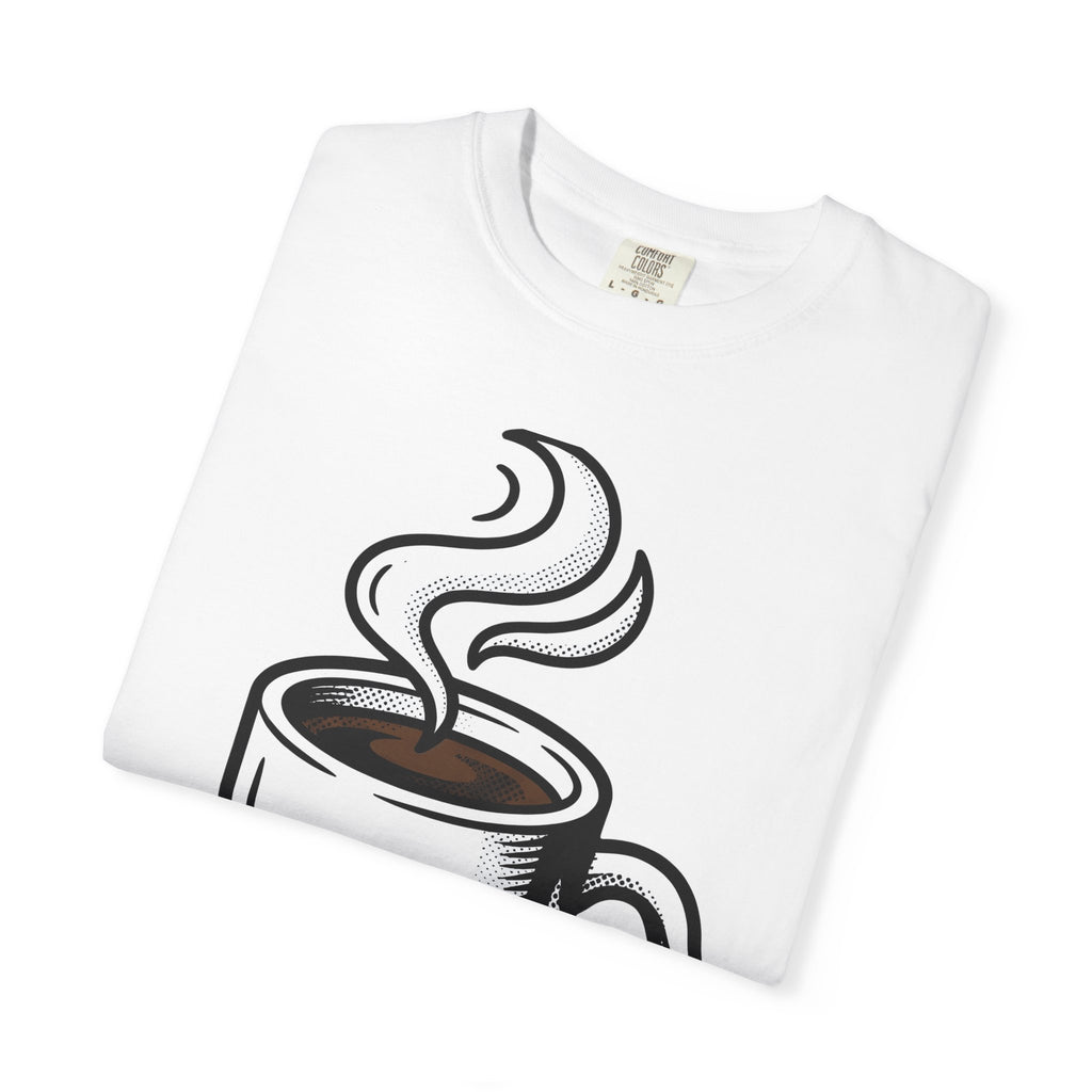 Java Mug Shirt Coffee Morning Gift Women Graphic Tee Mug T-Shirt Coffee Fan Caffeine Tshirt Morning Design Line Art Vapor Tshirt