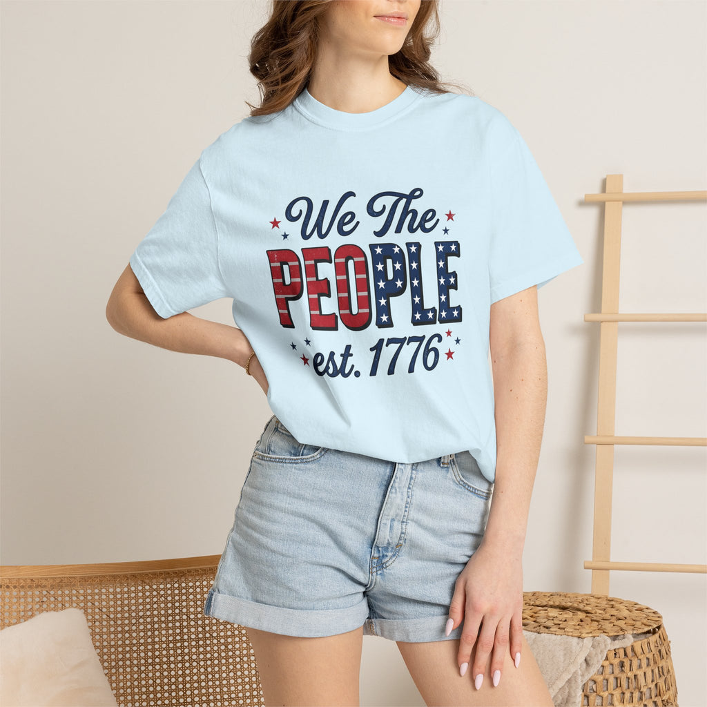 Patriotic Phrase Art Shirt 4th Of July Rights Gift Women Distressed Tee Phrase T-Shirt Independence Fan Vintage Tshirt Liberty Graphic