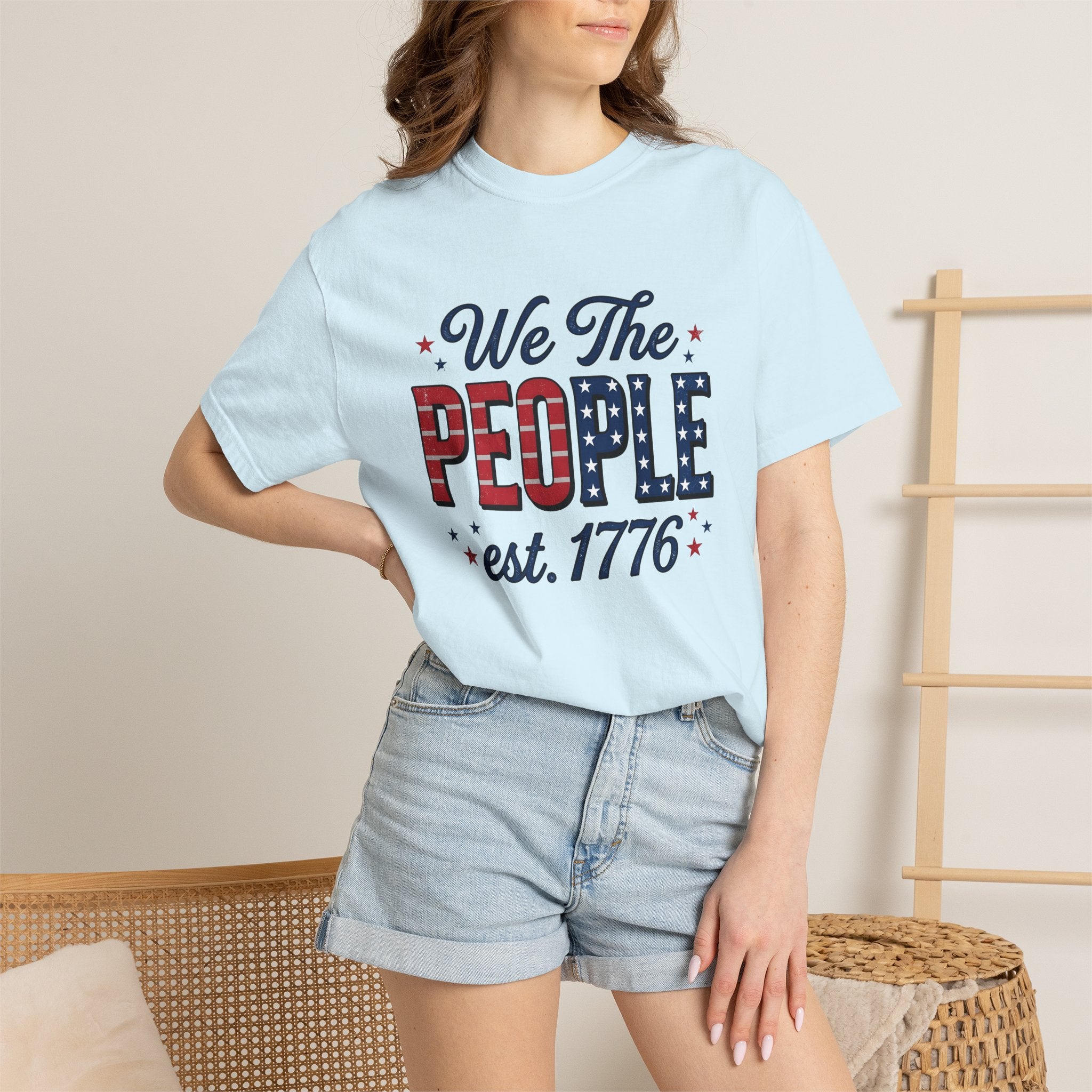 Patriotic Phrase Art Shirt 4th Of July Rights Gift Women Distressed Tee Phrase T-Shirt Independence Fan Vintage Tshirt Liberty Graphic