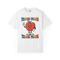 Winking Fruit Character Shirt Teachers Education Gift Women Doodle Tee Fruit Character T-Shirt Educator Enthusiast Cartoon Tshirt Learning