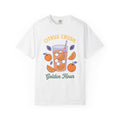Orange Drink Shirt Drinks Summer Gift Women Bold Graphic Tee Orange Juice T-Shirt Beverage Fan Graphic Design Vacation Graphic Retro Ice