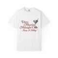 Martini Glass Shirt Drinks Liquor Gift Women Retro Tee Cocktail Glass T-Shirt Cocktail Fan Vintage Tshirt Liquor Graphic Hand Drawn Cocktail