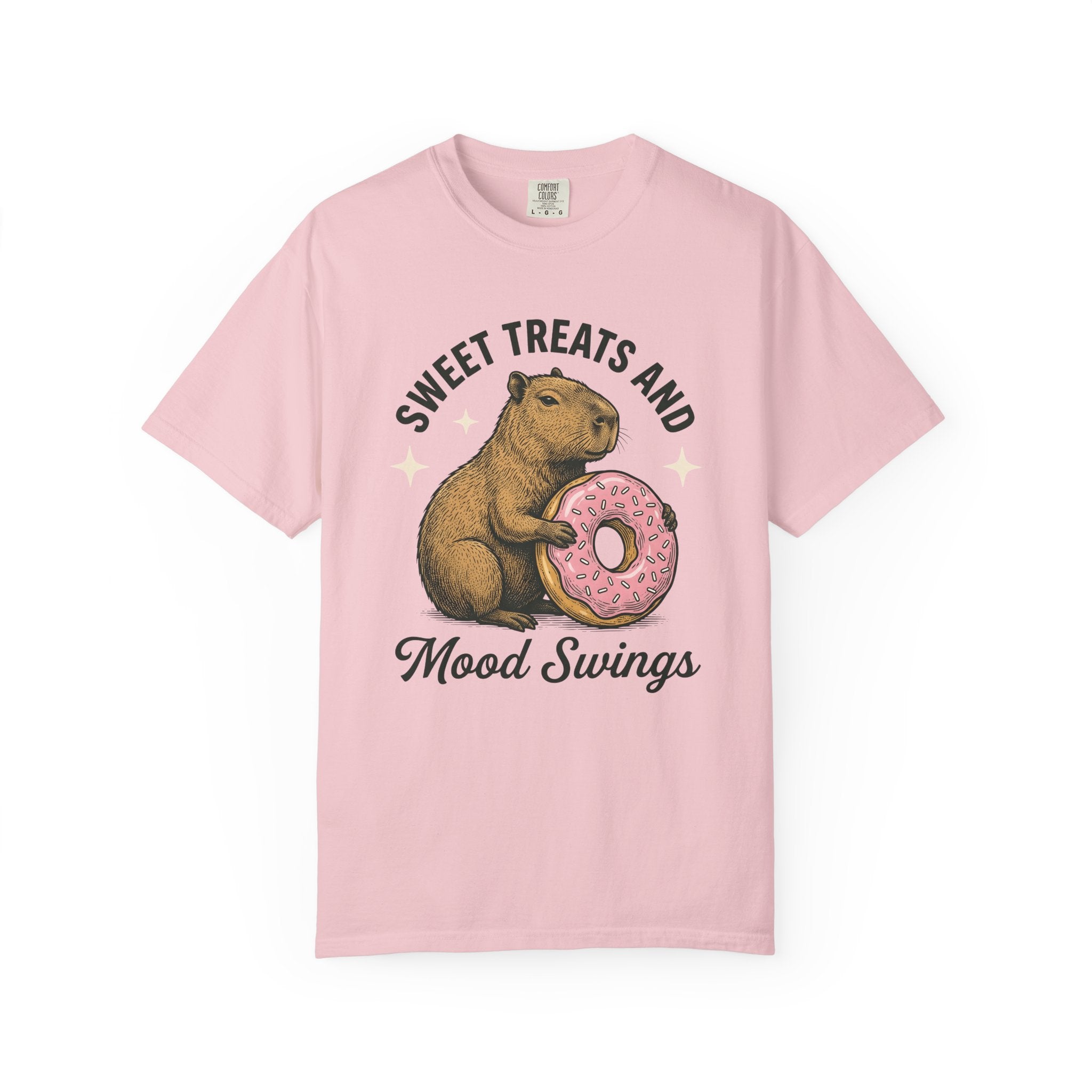Capybara Bagel Shirt Funny Critters Gift Women Classic Tee Rodent T-Shirt Humor Fan Vintage Tshirt Animal Graphic Doodle Twinkles Tshirt