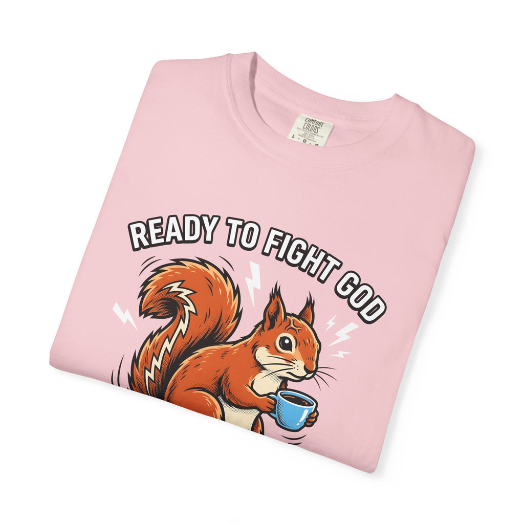 Squirrel Espresso Cup Shirt Coffee Fauna Gift Women Animated Tee Espresso Mug T-Shirt Coffee Fan Cartoon Tshirt Wildlife Graphic Classic