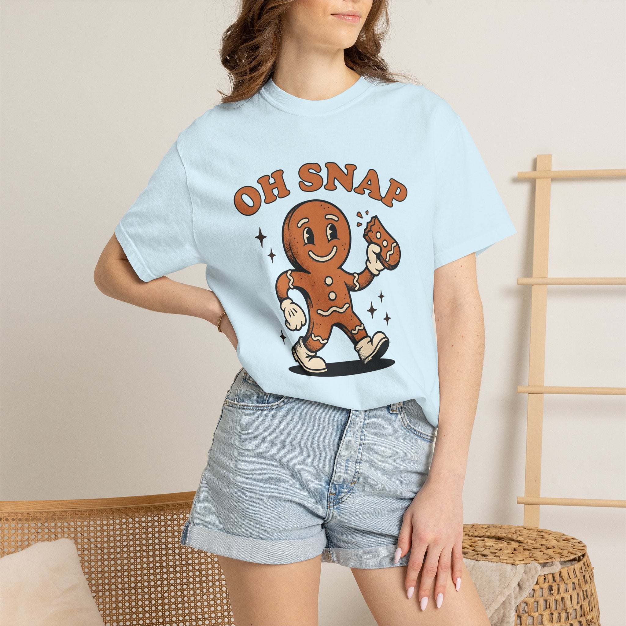 Gingerbread Cookie Shirt Holiday Xmas Gift Women Comic Tee Gingerbread T-Shirt Christmas Fan Cartoon Tshirt Christmas Graphic Retro Sparkles
