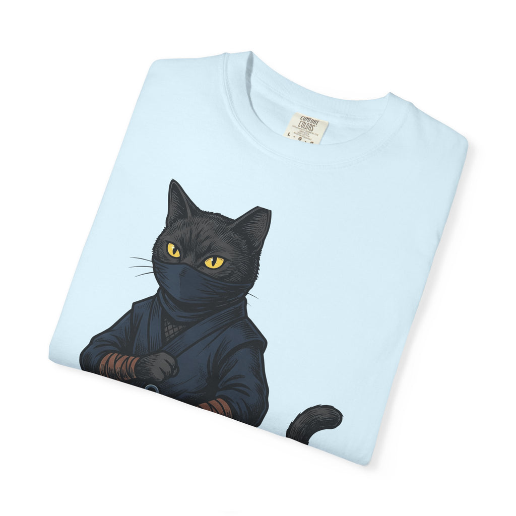 Stealth Cat Shirt Cat Joke Gift Women Comic Tee Cat T-Shirt Cat Fan Cartoon Tshirt Pun Graphic Retro Knife Tshirt