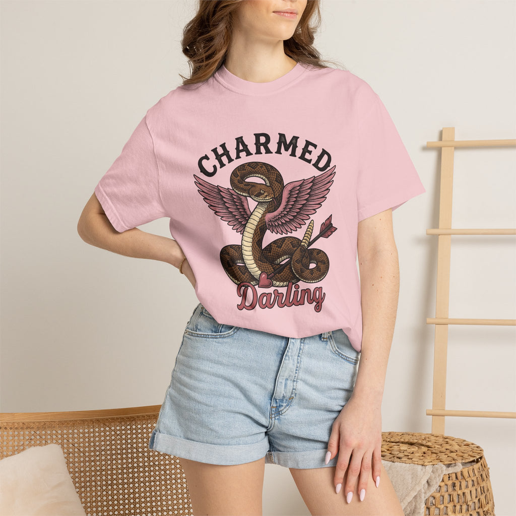 Snake Wings Shirt St. Valentine's Day Macabre Gift Women Illustrative Tee Serpent T-Shirt Valentine Fan Illustrated Tshirt Dark Graphic Hand