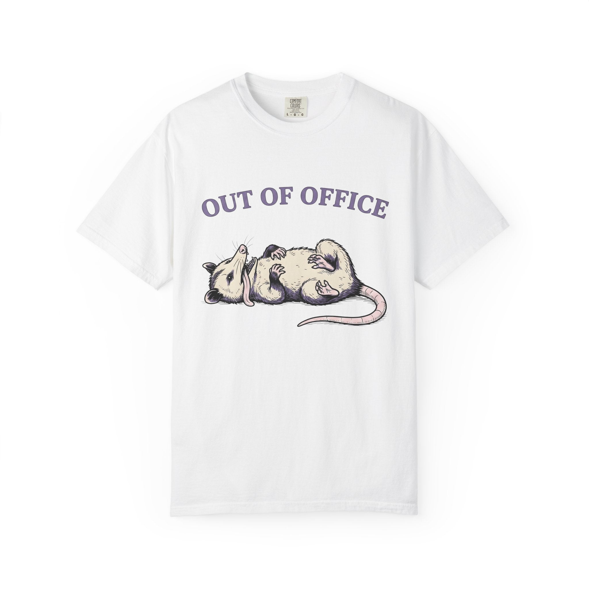Opossum Graphic Shirt Funny Animal Gift Women Cartoon Tee Possum T-Shirt Humor Fan Illustrated Tshirt Creature Graphic Hand Drawn Humor