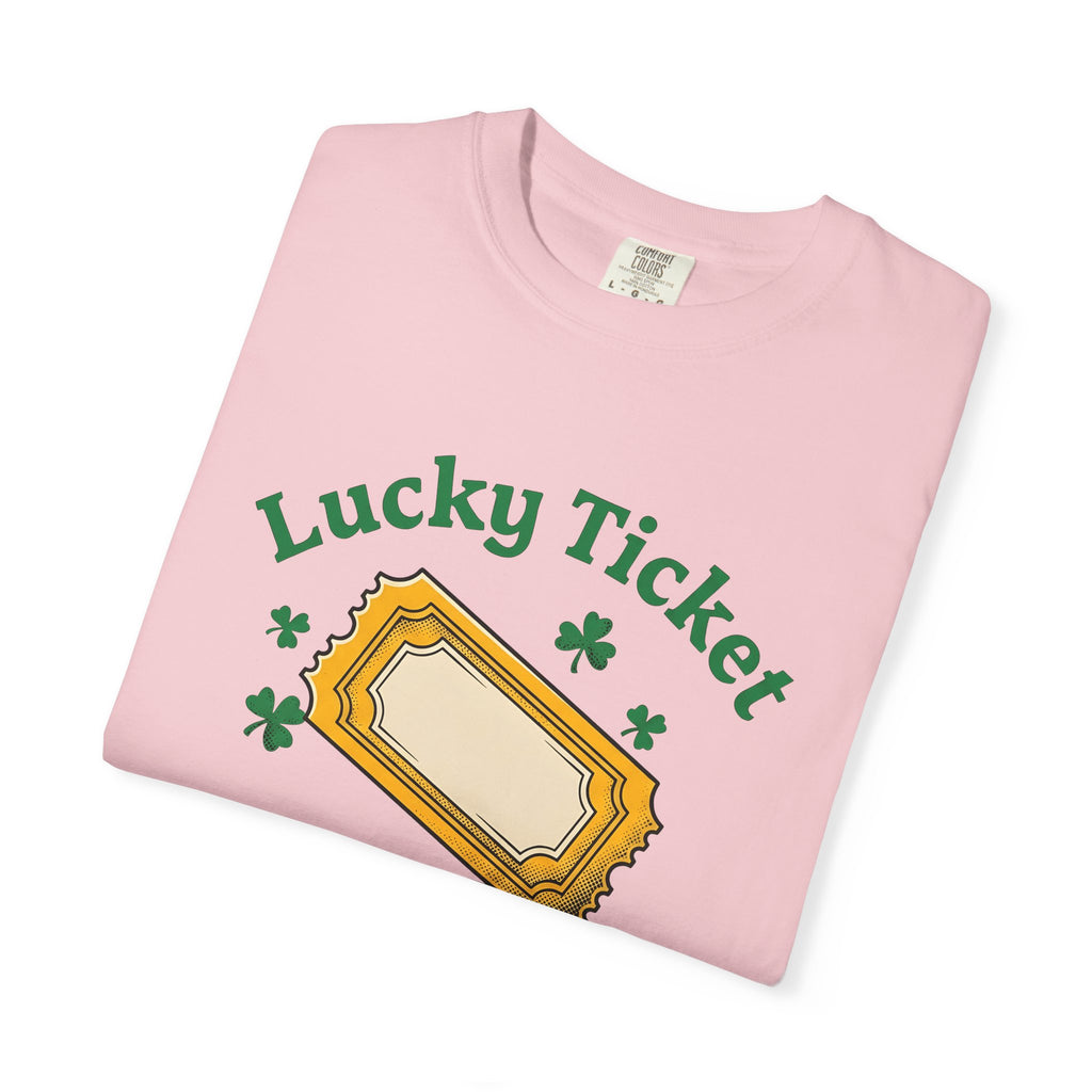 Lottery Ticket Shirt St Patrick's Day Fortune Gift Women Rustic Tee Raffle T-Shirt Irish Fan Lucky Tshirt Prosperity Graphic Antique Clover